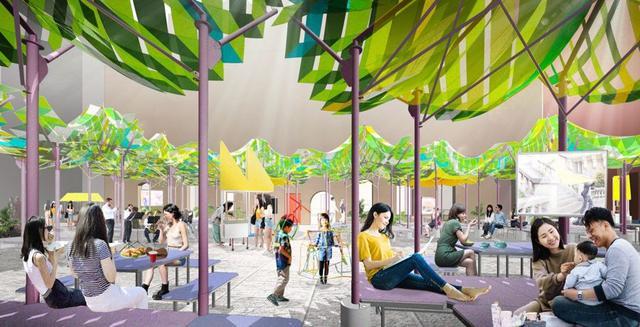 节启幕在绿色帐篷下“城市野餐”pg模拟器2025年外滩建筑(图3)